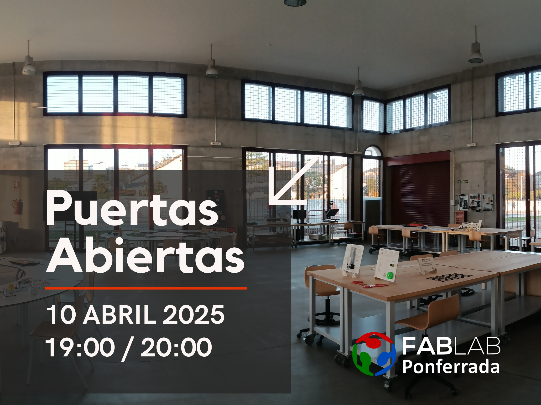 Jornada puertas abiertas Fab Lab Ponferrada Abril 2025