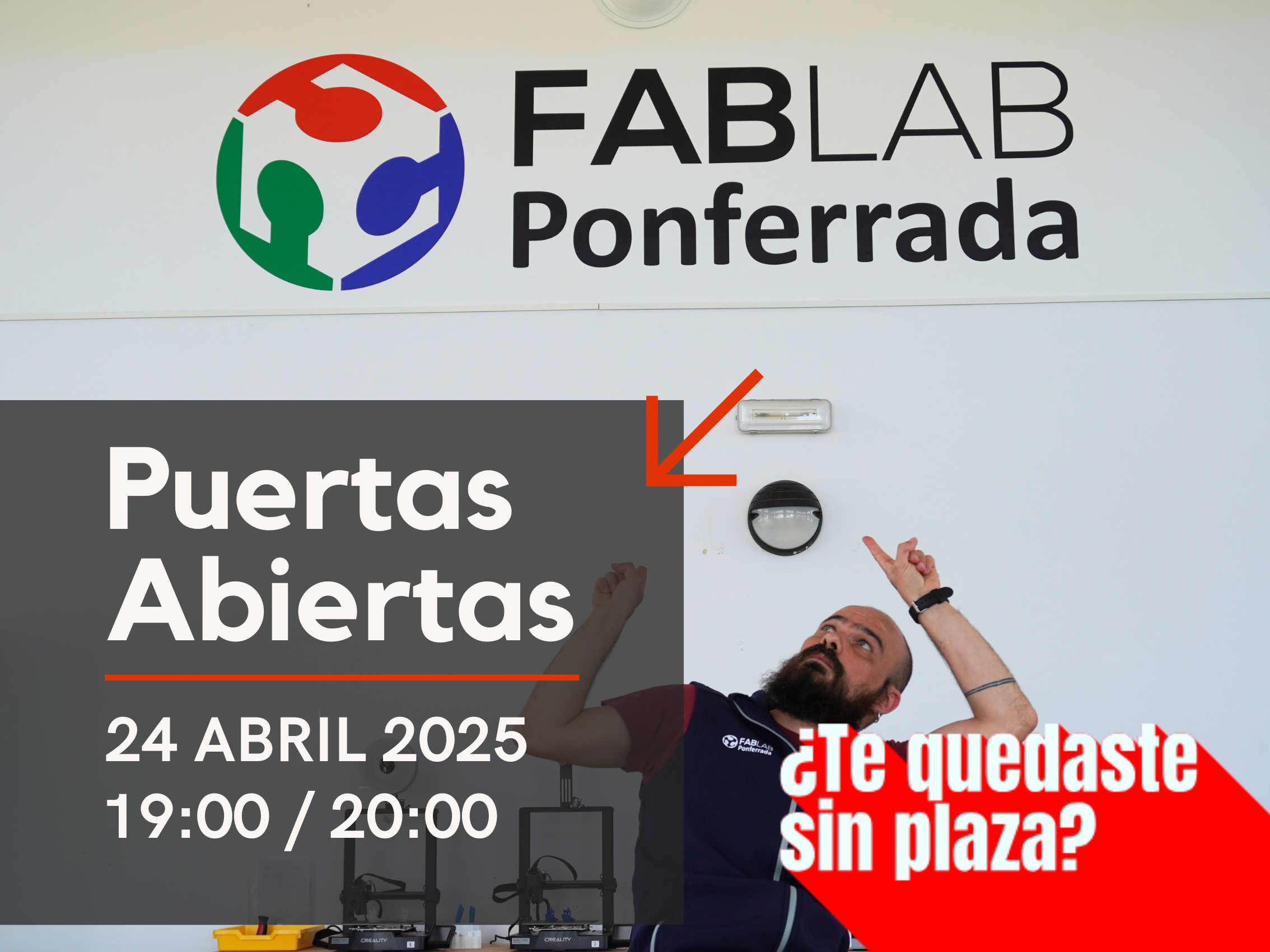 Jornada Puertas Abiertas 24 Abril Jornada de Puertas Abiertas en el Fab Lab Ponferrada - 24 abril