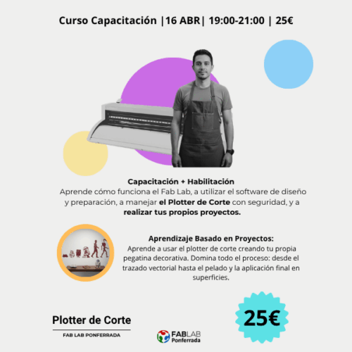 Plotter de corte Curso de capacitación Abril