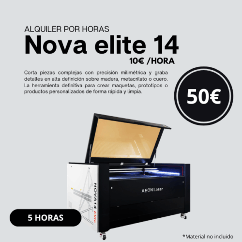 1 Láser- Alquiler máquina 5 Horas