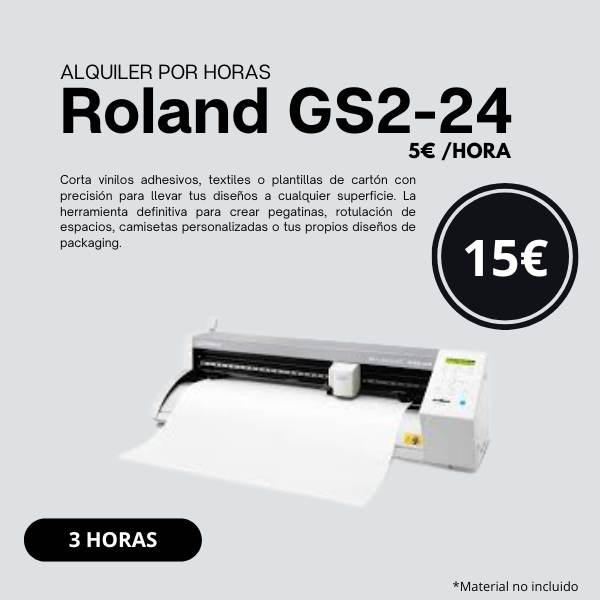 1 Plotter- Alquiler máquina 3 horas