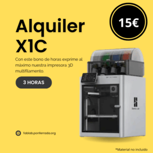 Impresora X1C - Alquiler máquina 3 horas