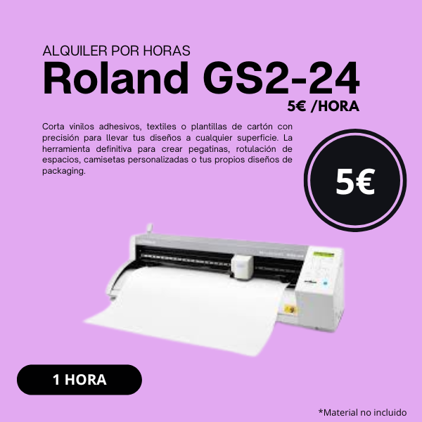 2 Plotter de corte- Alquiler máquina 1 hora