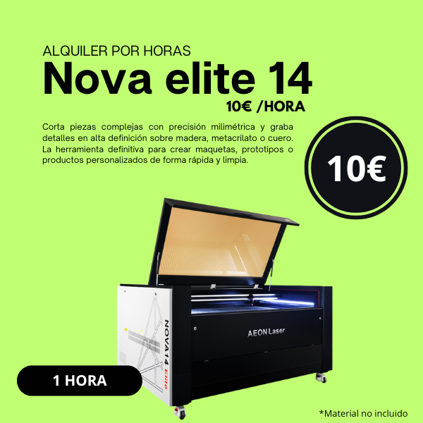 3 Láser- Alquiler máquina 1 hora