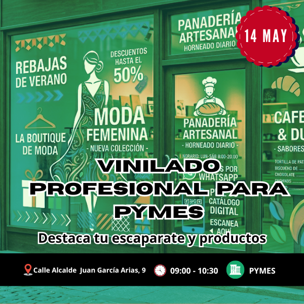 Vinilado Profesional para PYMES 14 Mayo 9:00-10:30
