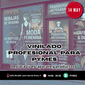 Vinilado Profesional para PYMES 14 Mayo 19:00 - 20:30