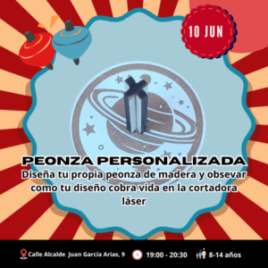 Peonza personalizada 10 Junio