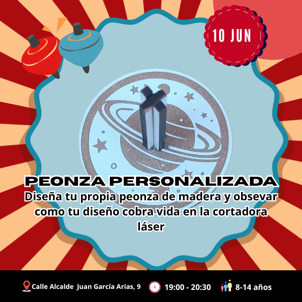 Peonza personalizada 10 Junio