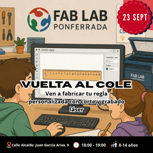 Vuelta al cole, regla personalizada Laser
