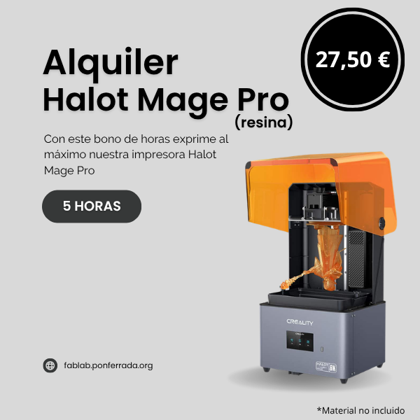 1 Impresora Halot Mage Pro (resina) - Alquiler 5 horas