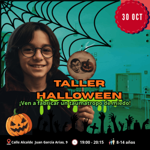 Taller Halloween -  Fabrica tu propio taumatropo- 30 Octubre